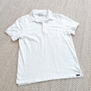 Faherty Sunwashed Organic Cotton Polo Shirt – Men’s Large